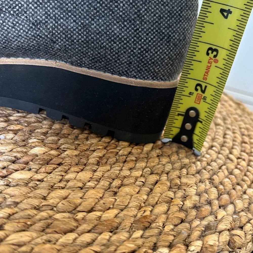 Eileen Fisher Tweed Oxford Lace Up Platform Shoes 8.5